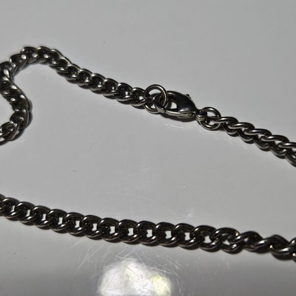 Large Gold Tone Tassel Articulated Statement Necklace 36" - Picture 9 of 15